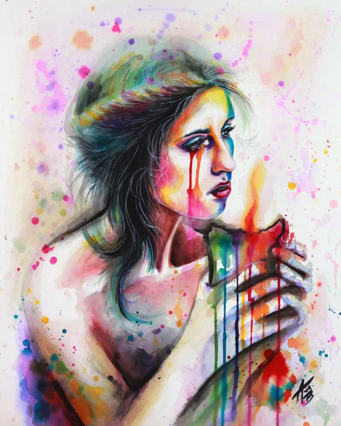 The Wax Will Drip by BabyDollB on deviantART, watercolor