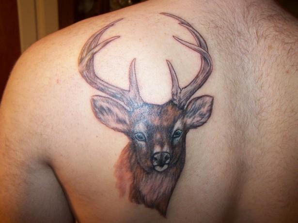 deer tattoo for men