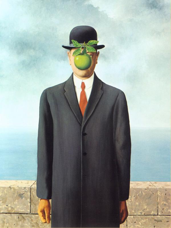 The Son of man painting Rene Magritte. 