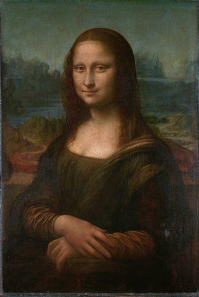 Mona Lisa -  a half-length portrait of a woman by the Italian artist Leonardo da Vinci
