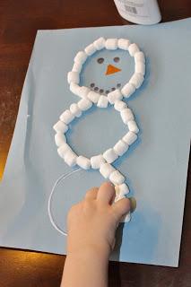 Simple DIY Christmas Craft Ideas for Kids - Marshmallow Snowman - Click PIN for 25 Holiday Decoration Ideas