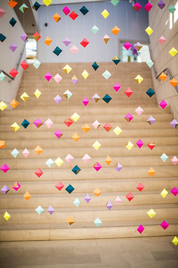geometric party garland for wedding