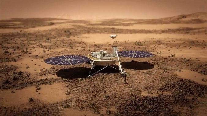 2018 Mars Lander 360° animation
