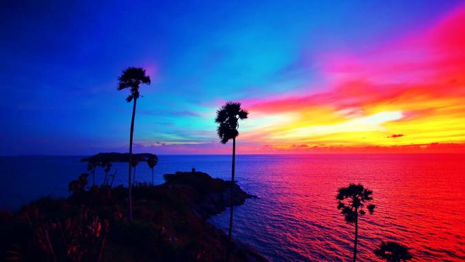 Beautiful Sunset Beach In Thailand