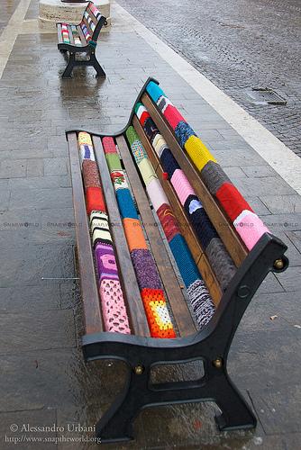 Yarn benches ~ L'Aquila, Italy