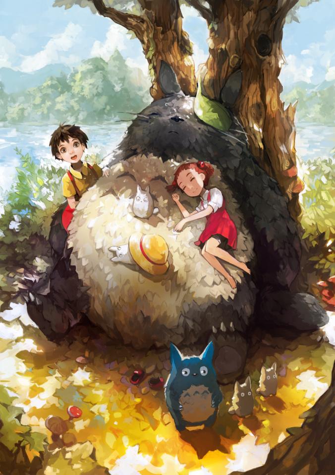 Tonari no Totoro by alchemaniac