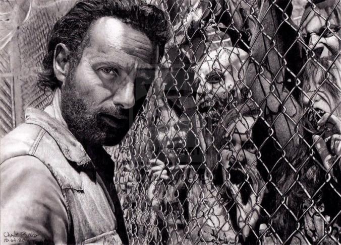 Rick Grimes - The Walking Dead by Chrisbakerart