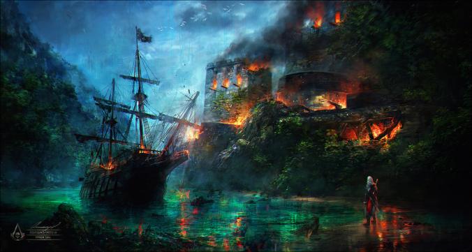 Assassin's Creed IV - Naval Fort by tincek-marincek