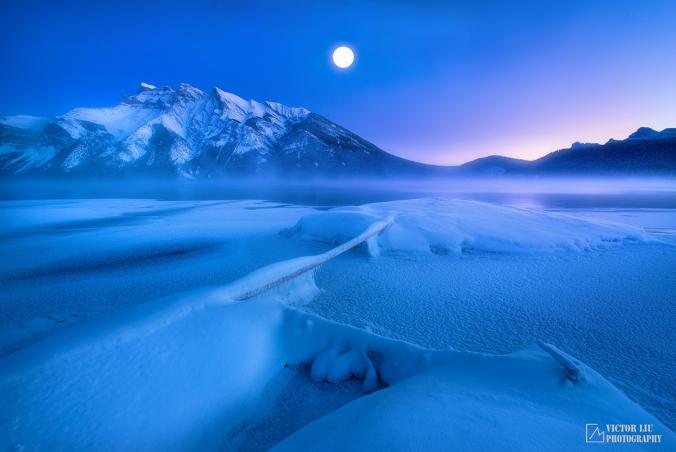 A winter full moon night by Victor Liu / 500px