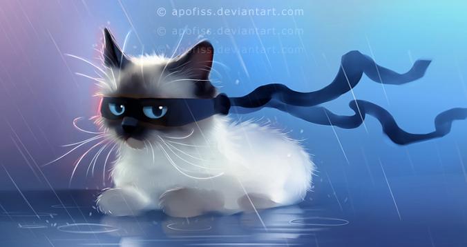 fancy ninja cat by Apofiss on DeviantArt