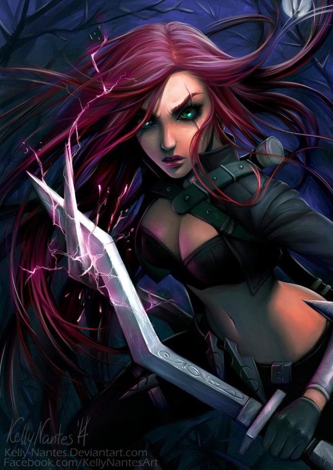 Katarina - League of Legends [ Fanart ] by kelly-Nantes