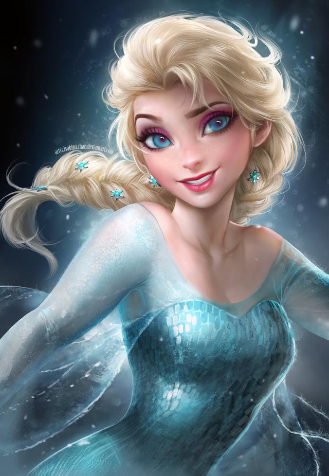Elsa by sakimichan