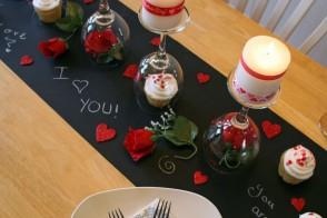 Valentine's Day DIY Dinner Tablescape - Rhapsody in Rooms