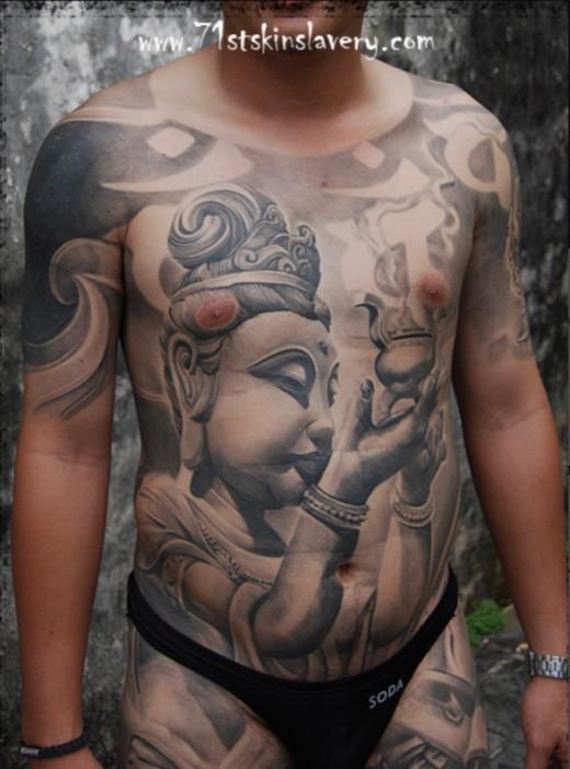 Powerful Buddha Tattoo