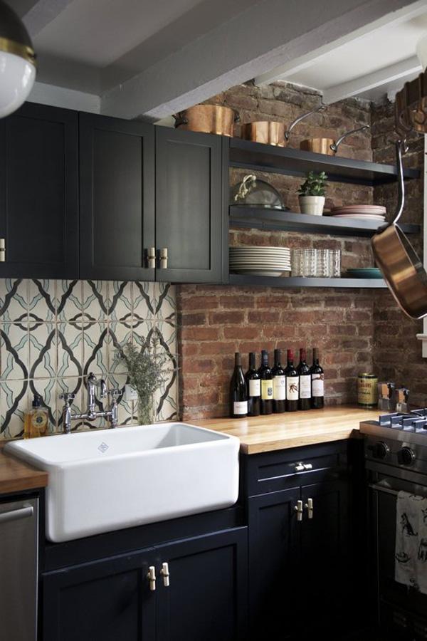 If you are indeed looking for style, then this half-bricked, half-tiled wall works great in your kitchen environments. It gives off a classy...