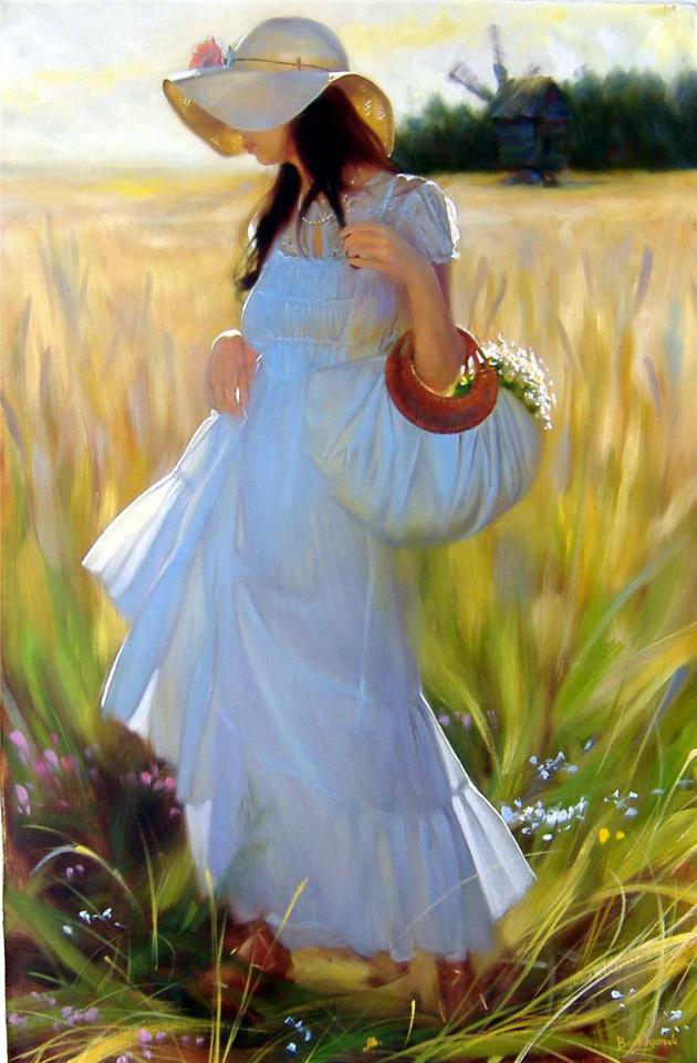  Beautiful Oil Paintings by Andrei Belichenko - Woman, Garden and Dreams