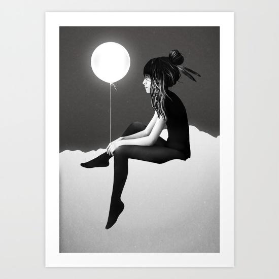 No Such Thing As Nothing (By Night) Art Print by Ruben Ireland | Society6