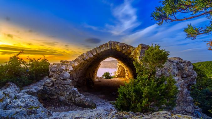 Monolithos Castle by Nikos Kadimiris