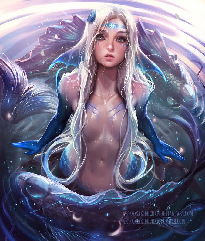 Horoscope series .:Pisces:. by sakimichan