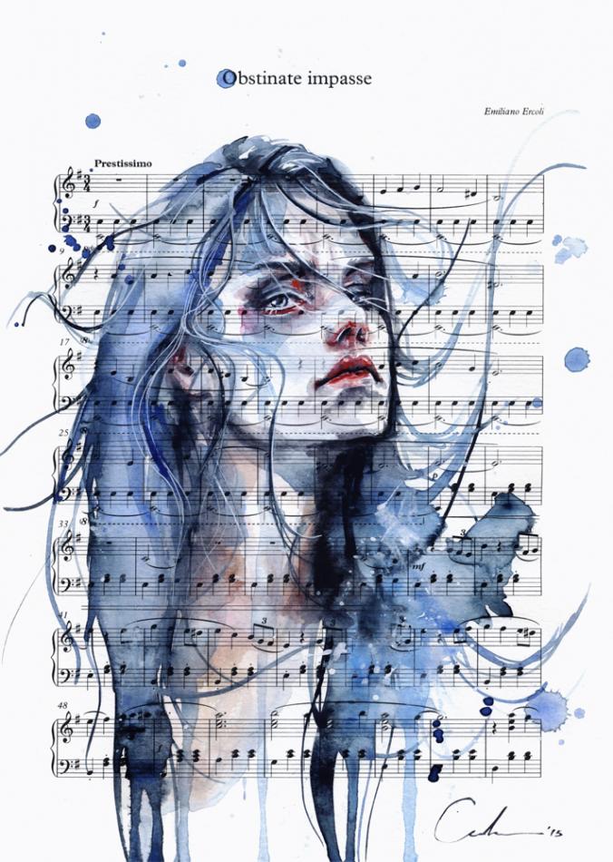 Obstinate Impasse on Sheet Music by agnes-cecile