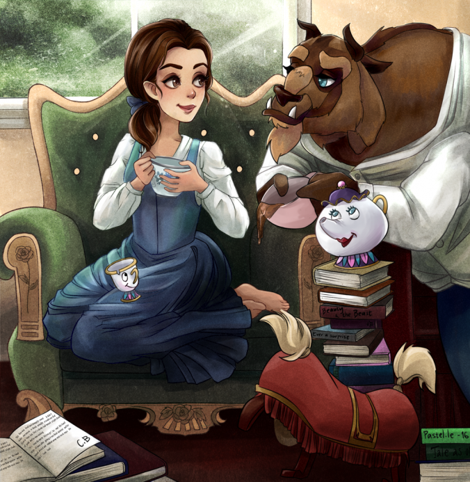 Beauty and the Beast by Pastel-le