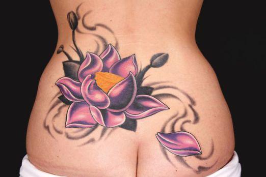 Soren Granhof Schjott | Inked Magazine - low back lotus tattoo
