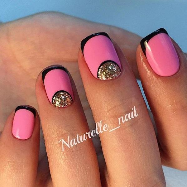 Look elegant and pretty for your summer get away with this design. The pretty pink colors are simply eye-catching and are further highlighte...