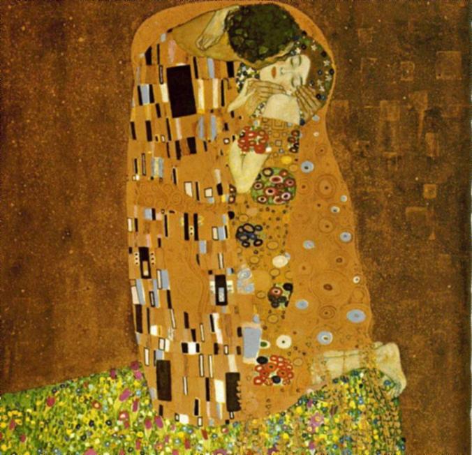 The Kiss was painted by the Austrian Symbolist painter Gustav Klimt between 1907 and 1908, the highpoint of his "Golden Period"