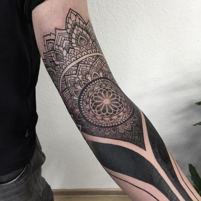 Mandala sleeve tattoo-Instagram
