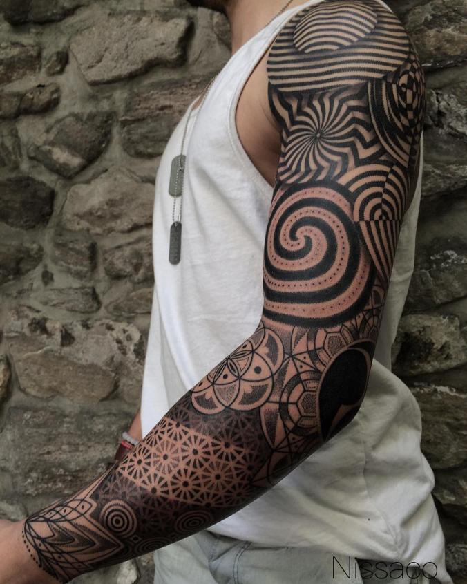  Full sleeve tattoo
