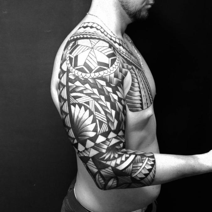 Tribal  sleeve tattoo
