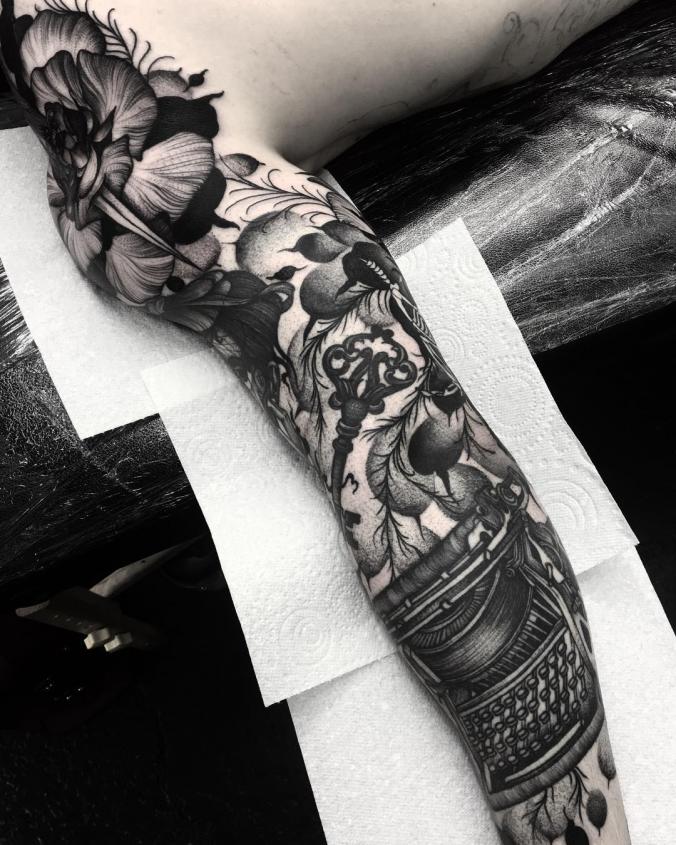Full sleeve tattoo
