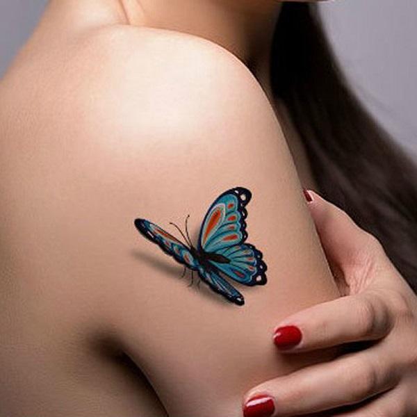 3D butterfly tattoo 1 - 65 3D butterfly tattoos   <3