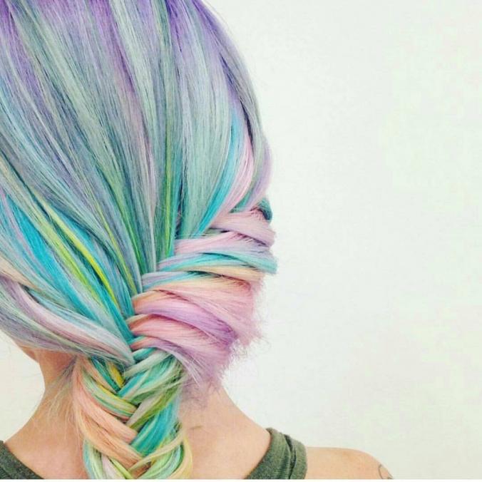 Rainbow hairstyle 