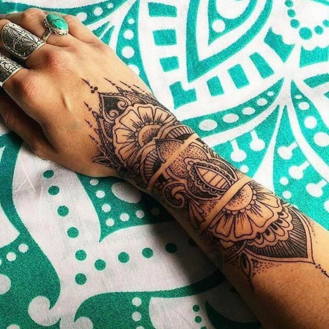 Mandala sleeve tattoo