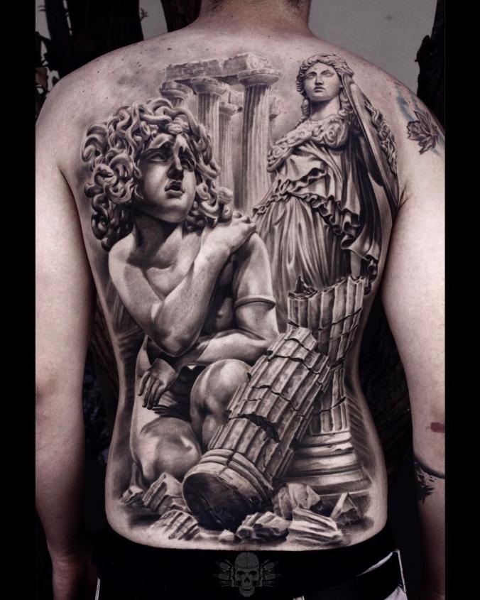 Full back tattoo