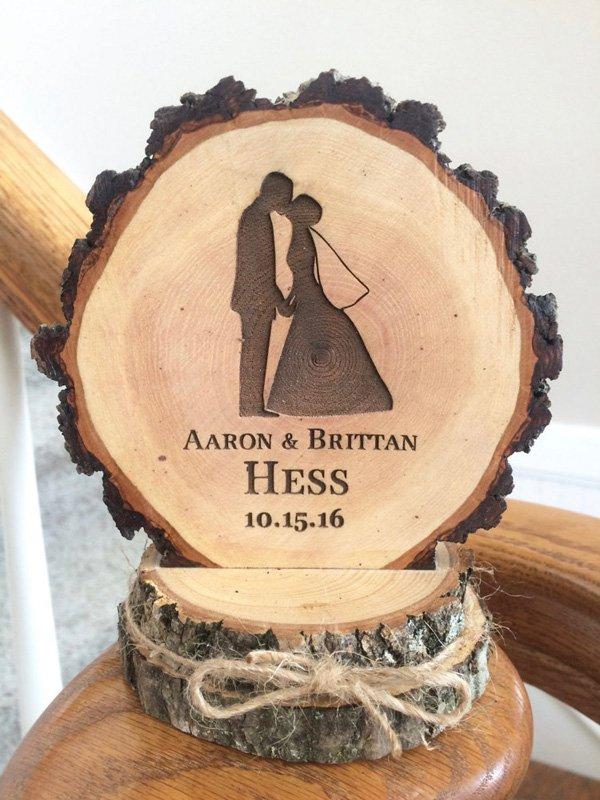 30+ Wood Slice DIY Ideas | Art and Design - On one slice of wood you can write important date for you or picture, or name and make real masterpiece.
