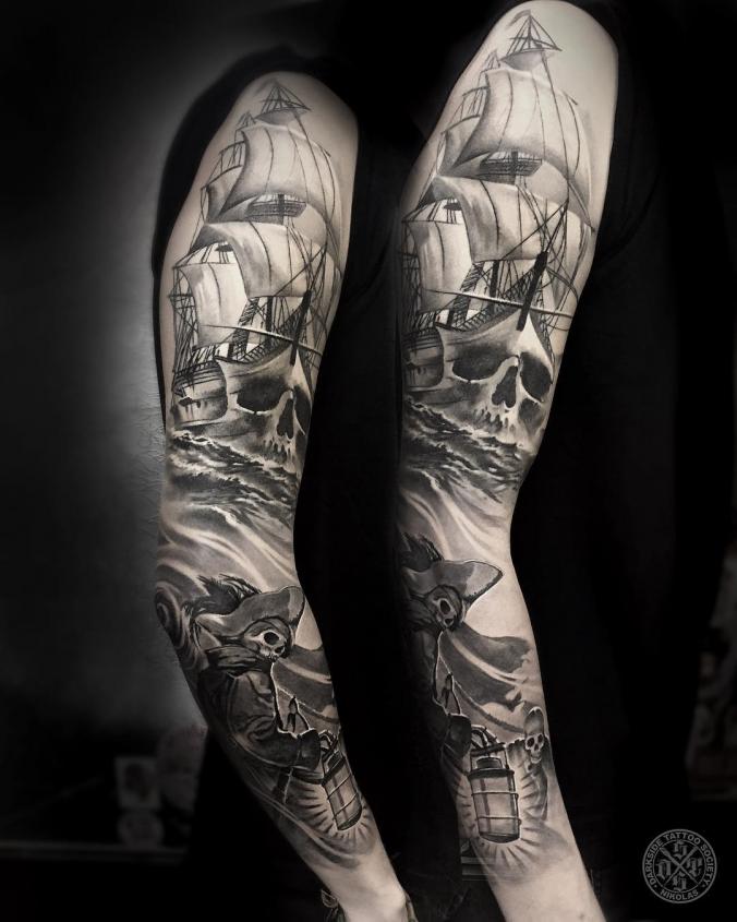 Full sleeve tattoo