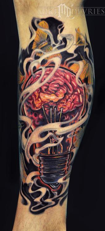 light bulb sunflower tattoo on shoulder blade｜TikTok Search