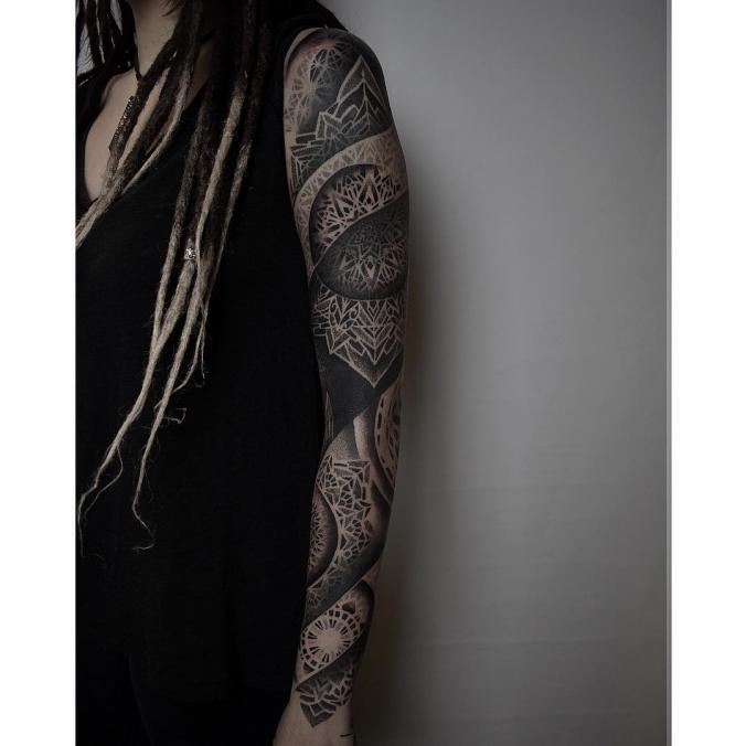 Full sleeve tattoo