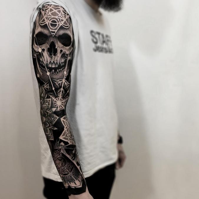 Full sleeve tattoo