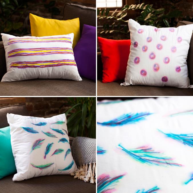 DIY Basics: Watercolor-Inspired Throw Pillows | Brit + Co