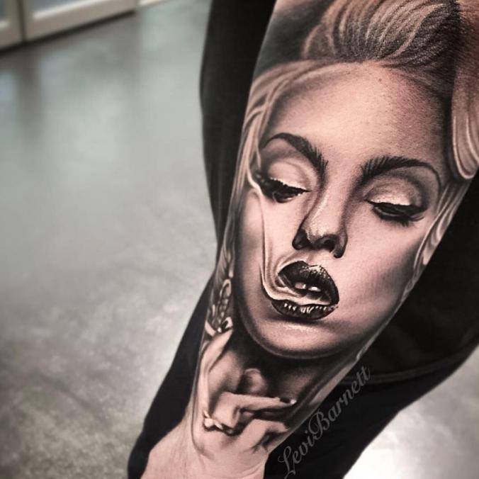 Portrait sleeve tattoo