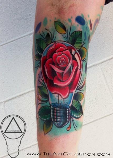 Flower Bulb Tattoo by The Art of London