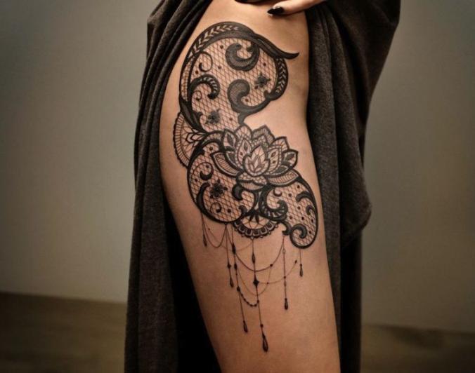 Lace Tattoo by Julie Hamilton