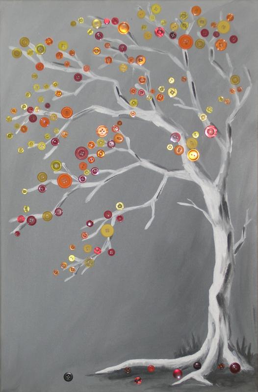 Autumn button tree by neszer