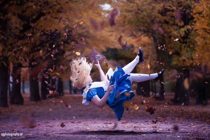 Falling Down The Hole   Alice in Wonderland by CorneliaGillmann