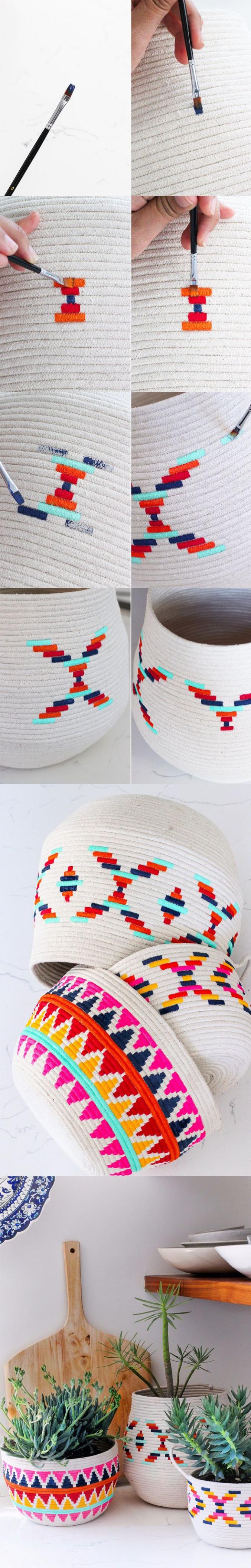 Colorida decoración para cestas - Muy Ingenioso