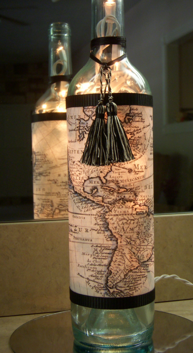 Bottle decoration by your own hands - inspirational ideas and phased master classes