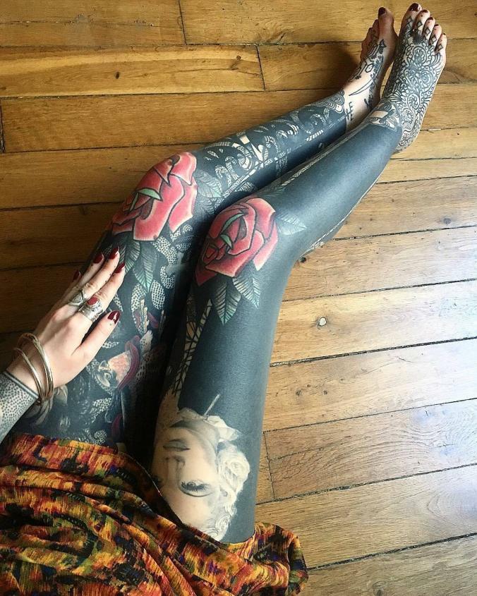 Amazing leg tattoo